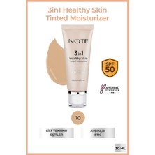 Note Cosmetics 3 In 1 Healthy Skin Tinted Moisturizer Renk Ton Eşitleyici 50 Spf+ Aydınlatıcı Krem