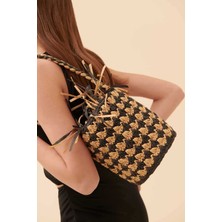 ROMAN Püsküllü Sepet Hasır Çanta Standart Renk Y2281306_089