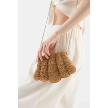 ROMAN Zincirli Hasır Çanta Standart Renk Y2281317_089