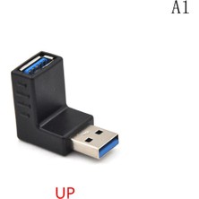 Scentu USB 3.0 Erkek - Dişi Açılı Adaptör L Şekilli Uzatma Konnektörü Karşılaşması (Yurt Dışından)