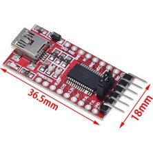 Scentu Yüksek Kaliteli FT232RL Ftdı USB 3.3 V 5.5 V Ttl Seri Adaptör Modülü Arduino Için FT232 Pro Mini USB Ttl 232 (Yurt Dışından)