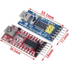 Scentu Yüksek Kaliteli FT232RL Ftdı USB 3.3 V 5.5 V Ttl Seri Adaptör Modülü Arduino Için FT232 Pro Mini USB Ttl 232 (Yurt Dışından)