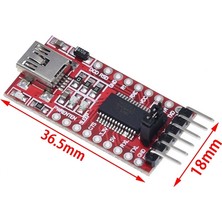 Scentu Yüksek Kaliteli FT232RL Ftdı USB 3.3 V 5.5 V Ttl Seri Adaptör Modülü Arduino Için FT232 Pro Mini USB Ttl 232 (Yurt Dışından)