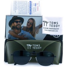 Toms Teddy Polarize/uv Metal Güneş Gözlüğü Mat Siyah TT1021C108M