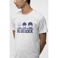 Populus Blue Lock Face Beyaz Tişört