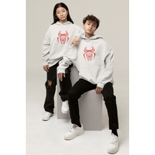 Populus Örümcek Logolu Sevgili/çift/arkadaşlık/2'li Kapşonlu Sweatshirt Seti