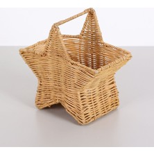 Naturel Home Bohem Rattan Yıldız Çatallık ve Kaşıklık, Iskandinav, Modern