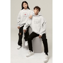Populus Kalpli Romantik Sevgili/çift/arkadaşlık 2'li Kapşonlu Sweatshirt Seti