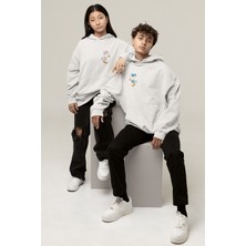 Populus Mini Daisy ve Donald Duck Sevgili/çift/arkadaşlık 2'li Kapşonlu Sweatshirt Seti