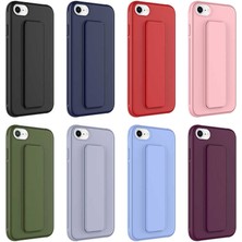 BLS Store iPhone Se 2020 - Uyumlu Bls Store Qstand Kapak-Koyu Yeşil