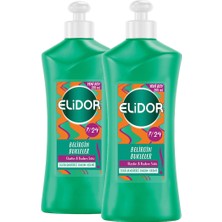 Elidor 7/24 Şekillendirici Saç Bakım Kremi Belirgin Bukleler Elastin ve Badem Sütü 265 ml X2 Adet