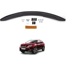 Esa Nissan Qashqai Ön Kaput Koruyucu Rüzgarlığı Abs Plastik Piano Black 2014-2016 Yıllarına Uyumlu