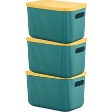 Homing Kapaklı Organizer Kutu 6.2 Lt 3lü Set