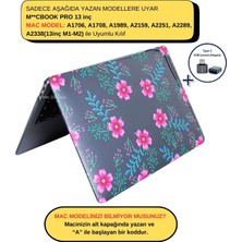 McStorey Macbook Pro Kılıf 13 inç M1-M2 A1706-08 A1989 A2159 A2251 A2289 A2338 ile Uyumlu Flower01NL