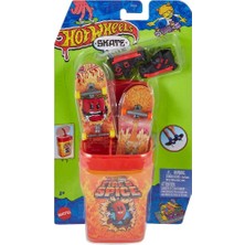 Hot Wheels Skate 2'li Parmak Kaykay ve Kutu Seti HTP10 - Fire And Spice