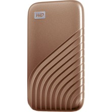 WD My Passport PC&Mac 500GB 2.5" 1050MB-1000MB/s USB-C 3.2 Taşınabilir SSD Gold - WDBAGF5000AGD-WESN