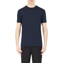 Emporio Armani Erkek Marka Logolu Basic Bisiklet Yaka Kısa Kollu Lacivert T-Shirt 8N1T8V 1JQ2Z-0922