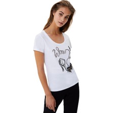 Liu Jo Kadın Siyah T-Shirt WF0340J0166-222