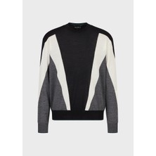 Emporio Armani Erkek Yuvarlak Uzun Kollu Günlük Siyah Kazak 6L1MXM 1MBSZ-F948