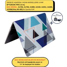 McStorey Macbook Pro Kılıf 13 inç M1-M2 A1706-08 A1989 A2159 A2251 A2289 A2338 Uyumlu Tangram01NL