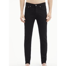 Calvin Klein Erkek Slim Fit Jean Pamuk Karışımlı 5 Cepli Siyah Pantolon J30J321451-1AP