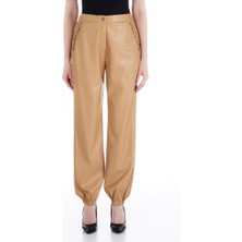 Liu Jo Kadın Düz Model Dar Paçalı Cepli Elastik Belli Camel Pantolon WF3043E0392-71320
