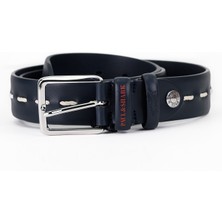 Paul & Shark  Erkek Metal Toka Derili Marka Logolu Lacivert Kemer 21416010-013