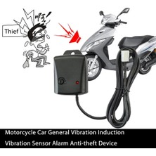 Pengfushop5 Motosiklet Araba Genel Titreşim Endüksiyon Sensörü Alarma Moto Hırsızlığa Karşı Cihaz Anahtarsız Sistem Otomatik Uzaktan Kumandalı Merkezi Kit Kilitleme (Yurt Dışından)