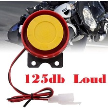 Pengfushop5 Mple Tasarım Motosiklet Elektrikli Hava Saldırısı Siren Alarmı Güvenlik Kornası Aksesuarları Yüksek Sesli Araba Kornası 12V Araba Kamyon Kornası (Yurt Dışından)