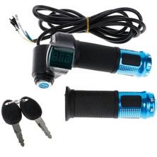 Pengfushop5 Sv Stili E Motosiklet Bisiklet Parçaları Için LCD Ekran Gösterge Gaz Kolu Gaz ile Hava Evrensel Elektrikli Bisiklet Gaz Kelebeği (Yurt Dışından)