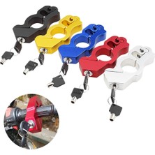 Pengfushop5 Gümüş Tarzı Ayarlanabilir Motosiklet Gidon Kilidi Alüminyum Güvenlik Kilitleri Koruma Motosiklet Aksesuarları Için Handbar Fren Hırsızlığa Karşı Kilit (Yurt Dışından)