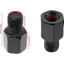 Pengfushop5 Iç 10 Dış 8 Stili 1 Adet Motosiklet Dikiz Aynası Adaptörleri Vidalar 8mm Ters Sağ Sol Diş Adaptörü Dönüşüm Vidası Uygun Araçları (Yurt Dışından)