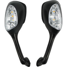 Pengfushop5 Stili Temizle Suzuki Gsxr K6 K7 K8 Svs Için LED Dönüş Sinyali Işığı ile Motosiklet Dikiz Dikiz Yan Aynalar (Yurt Dışından)