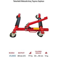 Gar Tool Mekanik Tekerlekli Araç Taşıma Sehpası GTL20052 12"