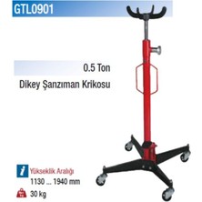 Gar Tool Hidrolik Dikey Şanzıman Krikosu 500 Kg. Çatal Sehpalı GTL0901