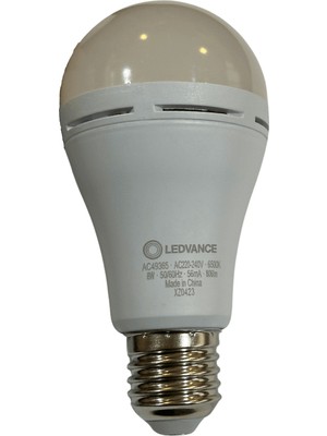 Osram Ledvance 8W (60W) 6500K (Beyaz Işık) Şarj Edilebilir E27 Duylu LED Ampul (4 Adet)