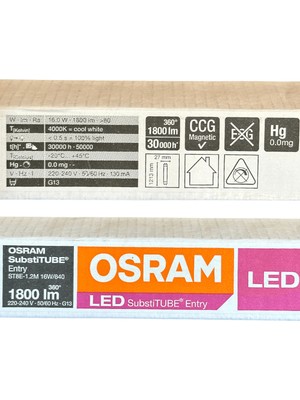 Osram 16W 4000K (Günışığı) G13 Duylu LED Floresan (10 Adet)