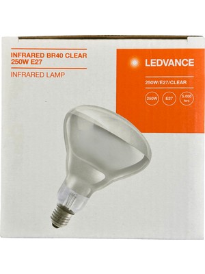 Osram Ledvance 250W Şeffaf Infrared Isıtıcılı E27 Duylu Halojen Ampul (2 Adet)