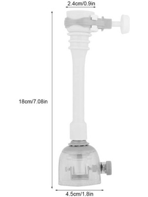 Mingjin Shop2 Gri Tarzı 18CM Musluk Ataşmanı Püskürtücü Borulu Mutfak Esnek Çift Uzatma Musluk Hareketli Su Tasarrufu Uzatma Spreyi (Yurt Dışından)