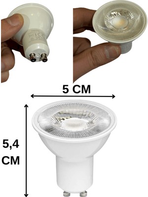 Osram PAR16 4.5W (50W) 2700K (Sarı Işık) GU10 Duylu LED Spot (8 Adet)