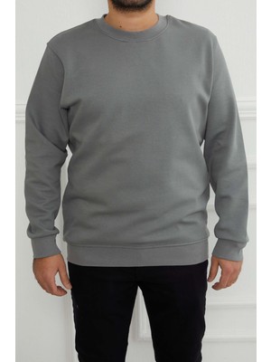 JSCO Hscstore Erkek Basic Açık Haki Sweatshirt - 2903