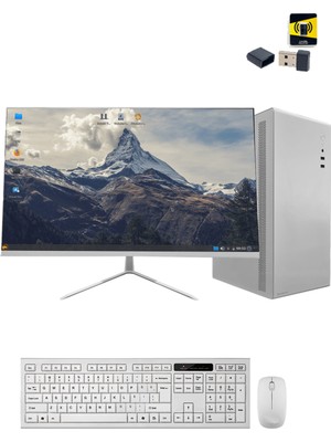 Ramtech Office White X30 I5 10400F 16GB Ram 480GB SSD 500GB HDD R5 230 2gb 23.8 Monitör