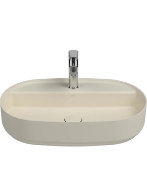 Isvea Infinity Batarya Delikli Tezgah Üzeri Lavabo 60 cm Fil Dişi