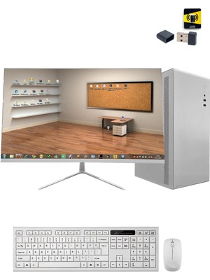 Ramtech Office White X10 I5 9400F 16GB Ram 480GB SSD 500GB HDD R5 230 2gb 23.8 Monitör