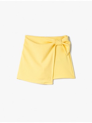 Koton Şort Etek Beli Anvelop Yandan Bağlamalı