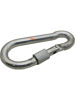 Yıldırım Nalbur 2 Adet Karabina Metal 12MM Kilitli Salıncak Kancası Çanta Tokası Duble Boy