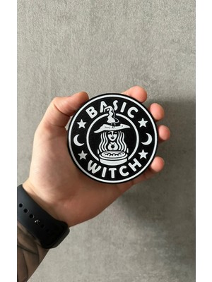 Nana Art Cadı Basic Witch Kaymaz Tabanlı Bardak Altlığı (8,7 Cm)