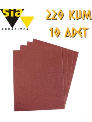 Sia 1913 Su Zımparası 220 Kum - 10 Adet