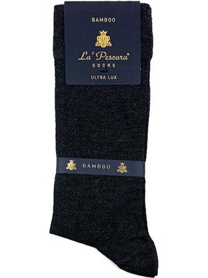 Kravatkolik Ultra Lüks Füme Düz Bambu Erkek Klasik Çorap CRP264