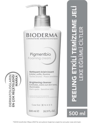Bioderma Pigmentbio Aydınlatıcı Peeling Etkili Yıkama Jeli 500 ml Atopik Ciltler İçin AHA & BHA